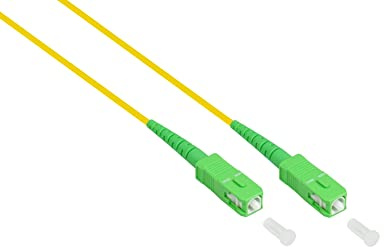 Good Connections Cable de fibra óptica OS2 - Simplex - macho SC (APC) a SC (APC) - Monomodo 9/125 - Conductor de fibra óptica, cable de conexión para FTTH/FTTB/FTTx - 7,5 m