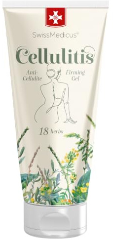 SwissMedicus Crème corporelle anti-cellulite naturelle pour le ventre - Avec romarin - Guarana - Lotion apaisante - Traitement de massage parfait