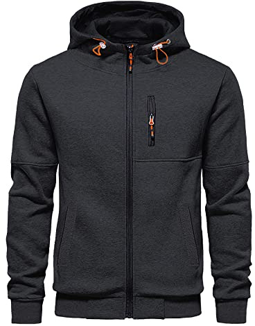CTU Herren Hoodies Zip Up Langarm Fleece Sweatshirts Hoodies für Männer S-3XL