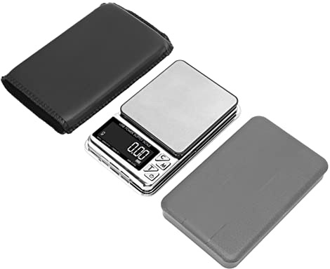BuyWeek Balance de Cuisine Numérique, Balance Alimentaire en Acier Inoxydable Balance à Café Rechargeable par USB Balance à Bijoux Haute Précision 200g/0.01g‑1500g/0.1