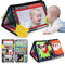 BelleStyle Giochi Montessori Neonato 0 3 6 12 Mesi, Libri di Stoffa con Specchio per Bambini, Sensoriali Morbidi di attività Giocattoli Educativi Interattivo Regali