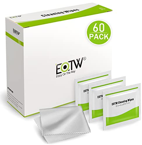 Screen Wipes Individually Wrapped, EOTW 60 Computer Glasses Screen Cleaner for Monitor/Laptop/iPad/Mobile Phone/LCD TV/Tablet PC/Keyboard Cleaning Kit