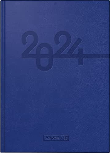 BRUNNEN Tageskalender Modell 798 2024 1 Seite = 1 Tag Blattgröße 14 x 20,6 cm blau