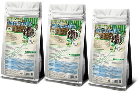 Nutrigenera - Tricomic - Impfstoff Mykorrhiza-Pilze: Stimuliert die Wurzelausdehnung - Schützt vor schädlichen Insekten (3 kg)