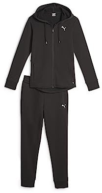 PUMA Damen Classic Hooded Tracksuit FL Cl Trainingsanzug, Schwarz, XS