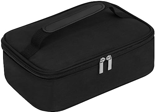 lmytdo Lunch Bag for Men, 3.6L Lunch Box Wide Open Insulated Cooler Bag Waterproof Leak-Proof Thermal Lunch Bag with Handle for Adults Kids School Outdoor Picnic Work (Black)