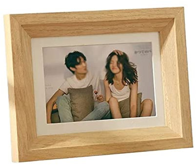 luckxuan Fotorahmen/Bilderrahmen Foto-Display-Rahmen aus Holz, Fotoalbum, Desktop-Dekoration, aufhängbar, Wanddekoration, Fotorahmen, Geburtstagsgeschenk Leerrahmen (Color : B, Size : 17.3 * 22.3CM)