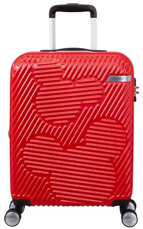 American Tourister Mickey Clouds, Spinner S, Erweiterbar Handgepäck, 55 cm, 38/45 L, Rot (Mickey Classic Red)