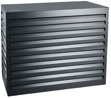 Evolar Evo-Cover Cache climatiseur extérieur, Housse pompe a chaleur extérieur - Ecran unité de climatisation en aluminium - Medium, Anthracite foncé
