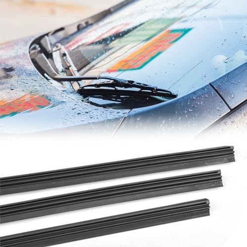 Gomma Universale per Tergicristalli,Gomme per Tergicristallo di Ricambio,Parabrezza in Gomma di Ricambio per Tergicristallo,Gomma Tergicristalli,Ricariche per Spazzole Tergicristallo,700mm,3 PCS