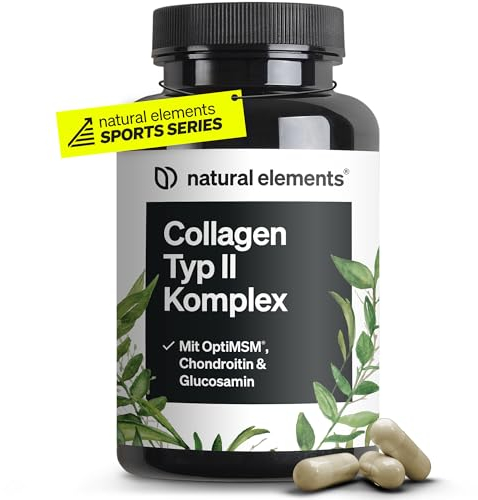natural elements Kollagen Typ 2 Komplex – für Knochen, Gelenke & Knorpel – UC-II natürliches Collagen & OptiMSM – in Deutschland entwickelt & laborgeprüft
