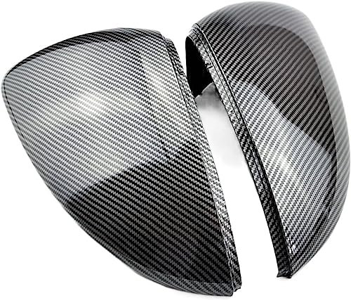 HhhhhYf Auto Spiegelkappen Für Golf 7 R,Umkehr Spiegel Abdeckung Rückspiegel Gehäuse Auto Zubehör,A-Carbon Look