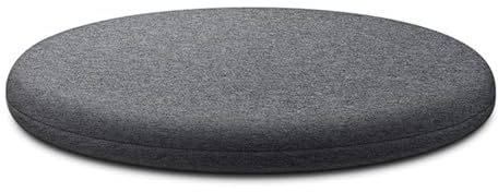 Generisch Memory-Schaum Sitzkissen Rund 40cm, Stuhlkissen 35cm, Weiches Kissen 30cm (Dunkelgrau)
