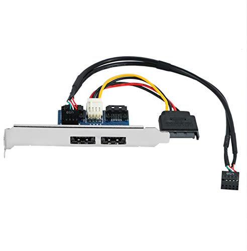 Hethlif Doppel Anschluss Sata Zu 5V 12V Strom Versorgung Über Esata USB Anschluss Adapter Konvertieren Erweiterungs Konverter Karte Mit 2,5 3,5 Platte
