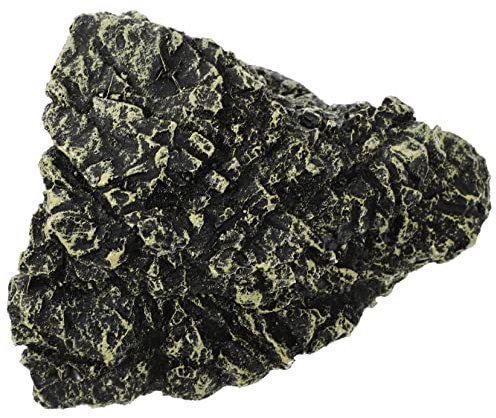 HAPINARY Natürliche Reptilienhöhle Lebendiges Terrarium Schildkrötenversteck Harzmaterial Reptilienzubehör Für Haustiere Sonnenversteck Höhle Terrarium