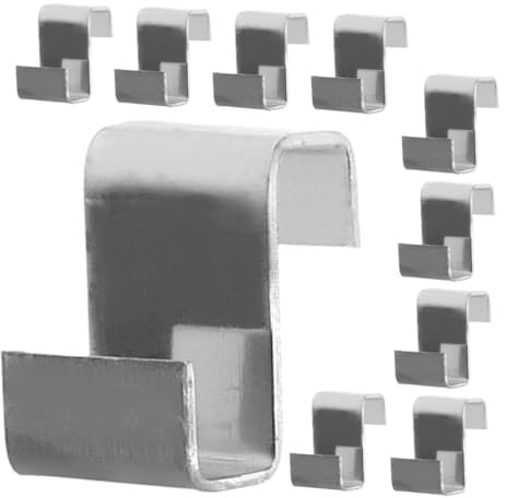 HEMOTON 25piezas Clip De Fijación Del Panel De Vidrio z Tipo Clips Gruesos De Inoxidable Para Acristalamiento De Invernadero Herramienta De Jardinería De Repuesto Para Invernaderos De