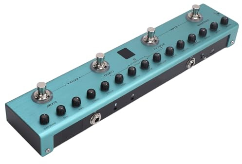 Procesador de Pedal de Efectos Múltiples de Guitarra Eléctrica Digital con 36 Preajustes Editables, ERB, Retraso, Modulación y Conectividad Mejorada