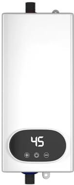 Chauffe-eau électrique, Chauffe-eau Électrique Instantané Sans Réservoir 5,5 KW, Chauffe-eau Intelligent Auto-modulant Sans Perte En Veille, Eau Chaude For Douche Domestique Pour cuisine, salle de bai