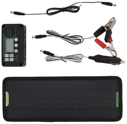 Kit pannello solare batteria - Caricatore a rete 12 V 12 V per trattore camion auto, kit caricabatterie pannello solare | di ricarica della batteria portatile all'aperto con inverter