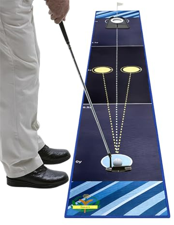 Tapis De Putting De Golf D'Intérieur | Jeux de Golf pour Adultes en Intérieur - Matériel D'Entraînement Portable Et Récréatif pour Cadeau Homme