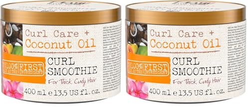 Maui Moisture Curl Care + Coconut Oil Hair Mask, feuchtigkeitsspendende Haarmaske für lockiges Haar, Haarkur mit Kokosöl & Papaya-Extrakt, Haarpflege für definierte Locken, vegan* (400 ml)