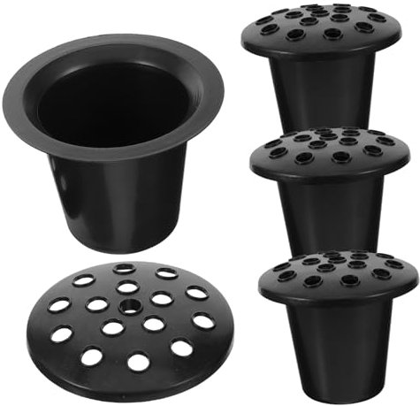 Kisangel 4 Pièces Pot De Fleurs De Cimetière pour Tombes Décorations De Tombe Décor De Pot De Fleurs De Cimetière pour Décor