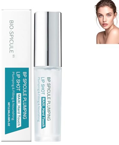 Aoseiens Lippenauffüller, Bp Spicule Plumping Lip Shot, Volumengebender Lipgloss mit Hyaluronsäure und Capsaicin, Prickelndes Lippenserum für volle Lippen