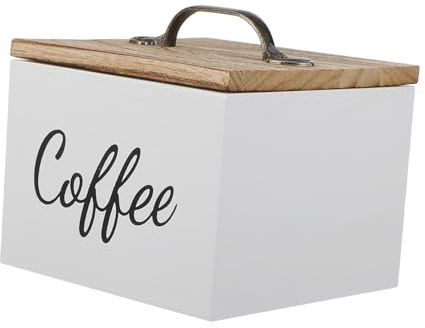 TOPBATHY Organizador de Cápsulas de Café de Gran Capacidad con Estructura Ahorradora de Espacio y Diseño Vintage Blanco para Oficina y Cocina