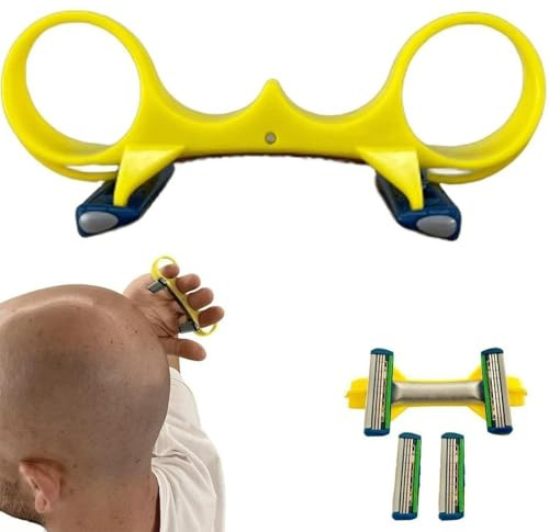 Rasoirchauve, tondeuse à cheveux rapide pour hommes chauves, rasoir rapide à double lame, anti-coupure, efficace et rapide, gain de temps, rasoir humide et sec pour la maison et les voyages