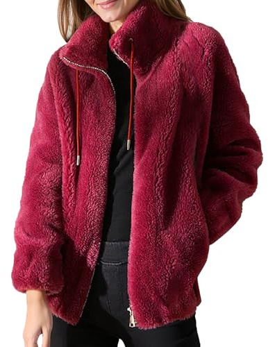 Doudoune Femme Veste Polaire avec Capuche Grande Taille Sherpa Hiver Blouson Gilet Manteau Blousons Manteaux Et Portage Fausse Fourrure Parka Imperméable Chic Mi Saison Chaude