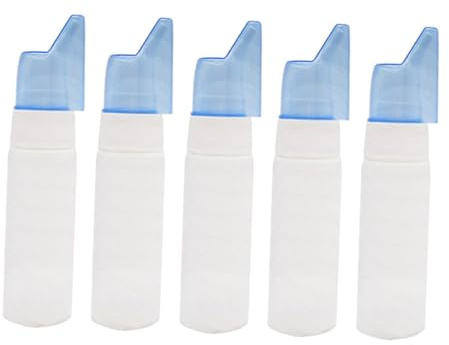 ABOOFAN 5 piezas Botella Pulverizadora Nasal Recargable Portátil y Ligera para Viaje y Uso Diario Spray Delicado y Reutilizable para Limpieza Nasal