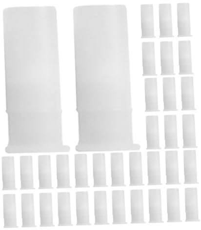 NUOBESTY 120 Pezzi Inserti Rumoristi per Giocattoli Cani in Abs Bianco Suono Cigliato per Riparazione Giocattoli Peluche e Progetti Fai da Te Facili da Usare