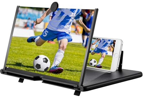 Phone Screen Magnifier 18 Inch, Pull-out HD Screen Amplifier, Ultra-Clear 3D Screen Expander for Videos & Movie, Compatible with All Smartphones