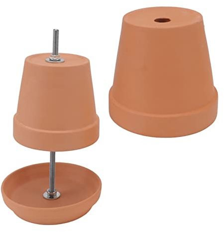 Scaldavivande in ceramica e mini forno con 4-6 candeline scaldavivande portatili alimentate a candela per tè, caffè o piccoli pasti