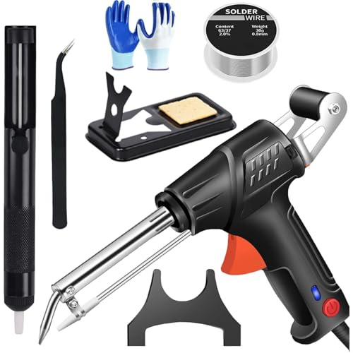 Pistola Soldadora Láser Portátil 60W, Herramienta Multifunción para Corte y Desoxidación de Metales, Diseño Ergonómico Compacto Ideal para Reparaciones Domésticas y D