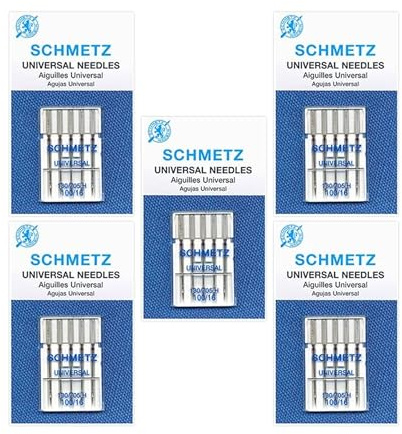 25 Schmetz Universal Nähmaschinennadeln 130/705H 15x1H Größe 100/16