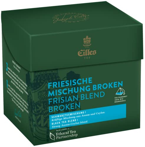 Tea Diamonds FRIESISCHE MISCHUNG Broken im Pyramidenbeutel von Eilles, 20er Box