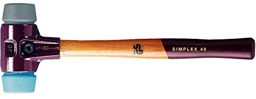 Halder 2310571 Schonhammer Simplex 40mm aus Weichplastik/Tpe