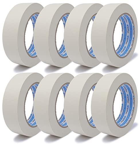 gws 8 Rollen Maler-Kreppband | Abdeck-Klebeband in Profi-Qualität | Krepp-Klebeband in versch. Breiten | für feine & saubere Farbkanten | Länge: 50 m x 30 mm