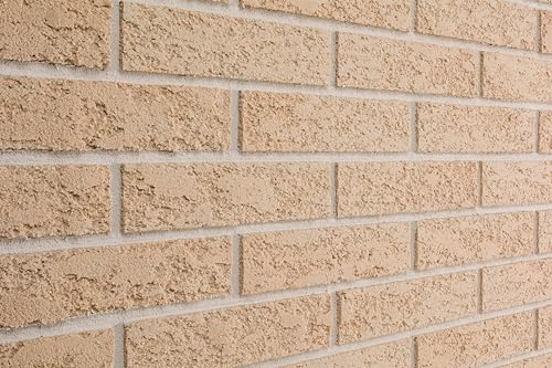 Wandverkleidung Elabrick Napoli, Flexibler Verblend ziegel, wandverkleidung aussen, ziegelsteine, Sandgelb, 50x210mm, fassadenverkleidung aussen/wandverkleidung innen. einfache Installation.