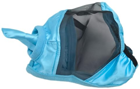 Fliegenohren Fliegenhaube Lissy Minishetty Shetty Mini Pony Welsh Hellblau mit Ohren Fliegenschutzmaske Fliegenschutz (Shetty)