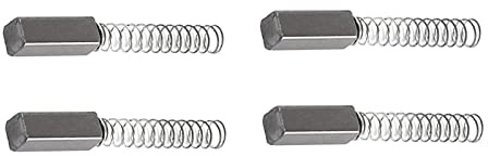 Rebower Escobillas Carbono para Eléctrico Motor 4x4x11mm Negro Dorado 4uds