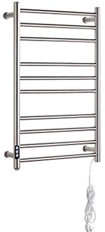 KLZUOPT Scaldasalviette Scaldasalviette Elettrico Moderno Compatto, Radiatore da Bagno A Torre in Acciaio Inossidabile A Parete- Cromo,780 * 500 * 120Roundtube