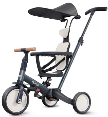 newyoo TR009 6-in-1 Tricycle for Toddlers 1-3, Toddler Bike, Birthday Gift