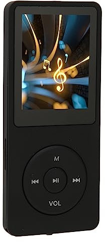 MP3 MP4 Player 1.8in Screen 8GB Memory 64GB Expandable 30 Hours Lossless Sound Playback, Video Playback, FM Radio, Multi Function Music Player (Black)