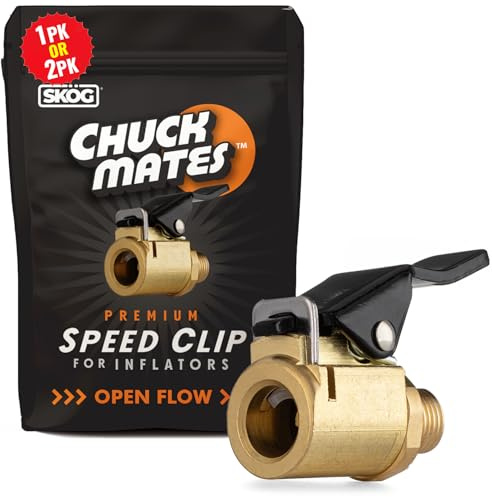 Chuck Mates Premium Quick-Connect tillbehör till däckuppblåsare (1-pack)