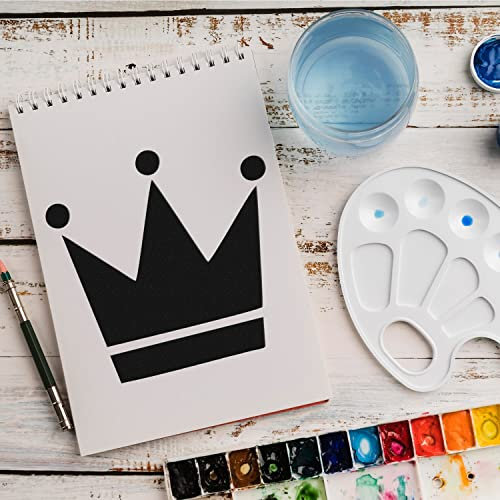Schablone Krone Koenig v8 Design Stencil DIY Airbrush Muster Wandgestaltung Sprühschablone 15 x 15 cm