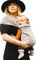 manduca Twist Babytrage - Leichte und einfache Babytrage mit Kängurutasche und weichem Bauchgurt - für Neugeborene von der Geburt bis zu 15 kg - Bio-Baumwolle ,Leo