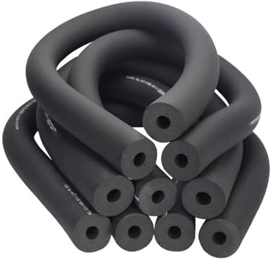Schaumstoff Rohrisolierung, Flexibel Rohrdämmung 6 mm, 13 mm, 16 mm, 20 mm, 25 mm, 32 mm, 38 mm, 60 mm, Schaumstoffschlauch Für Rohr Frostschutz Kautschuk Isolierschlauch(ID38mmx20mmx1.8m)
