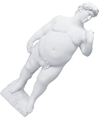 Cabilock Statua Di David in Resina Decorativa Per La Casa, Scultura Artistica Da Tavolo Ecologica e Inodore, Ornamento Di Design Moderno Per Ufficio, Soggiorno e Ristorante